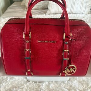Michael Kors Cherry Red Satchel